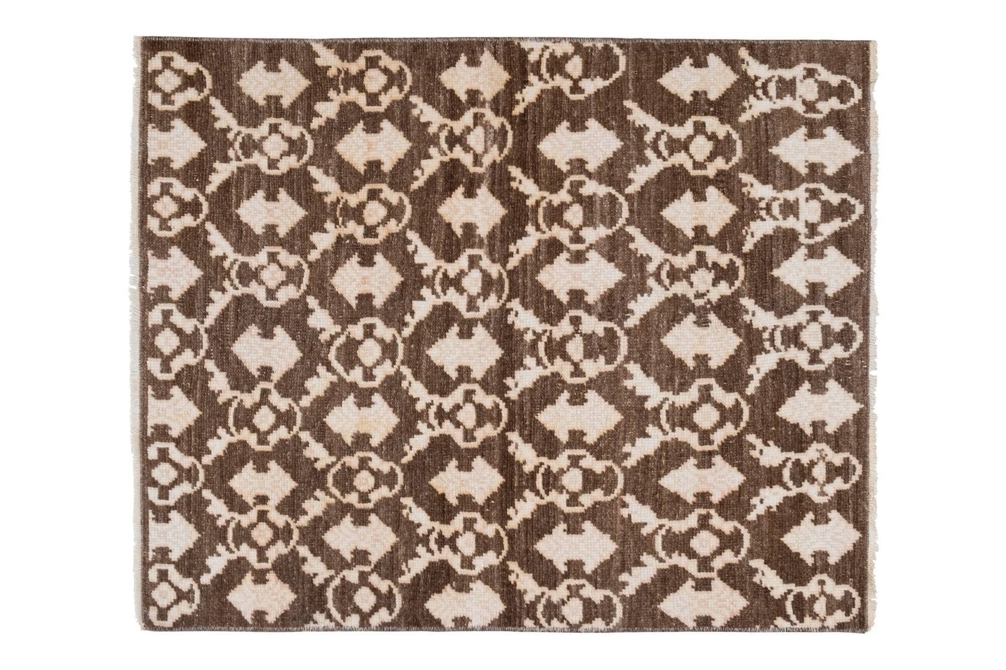 Vintage handmade Turkish rug 90x109 cm