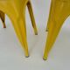 Pair of Tolix Chairs in yellow metal by Xavier Pauchard