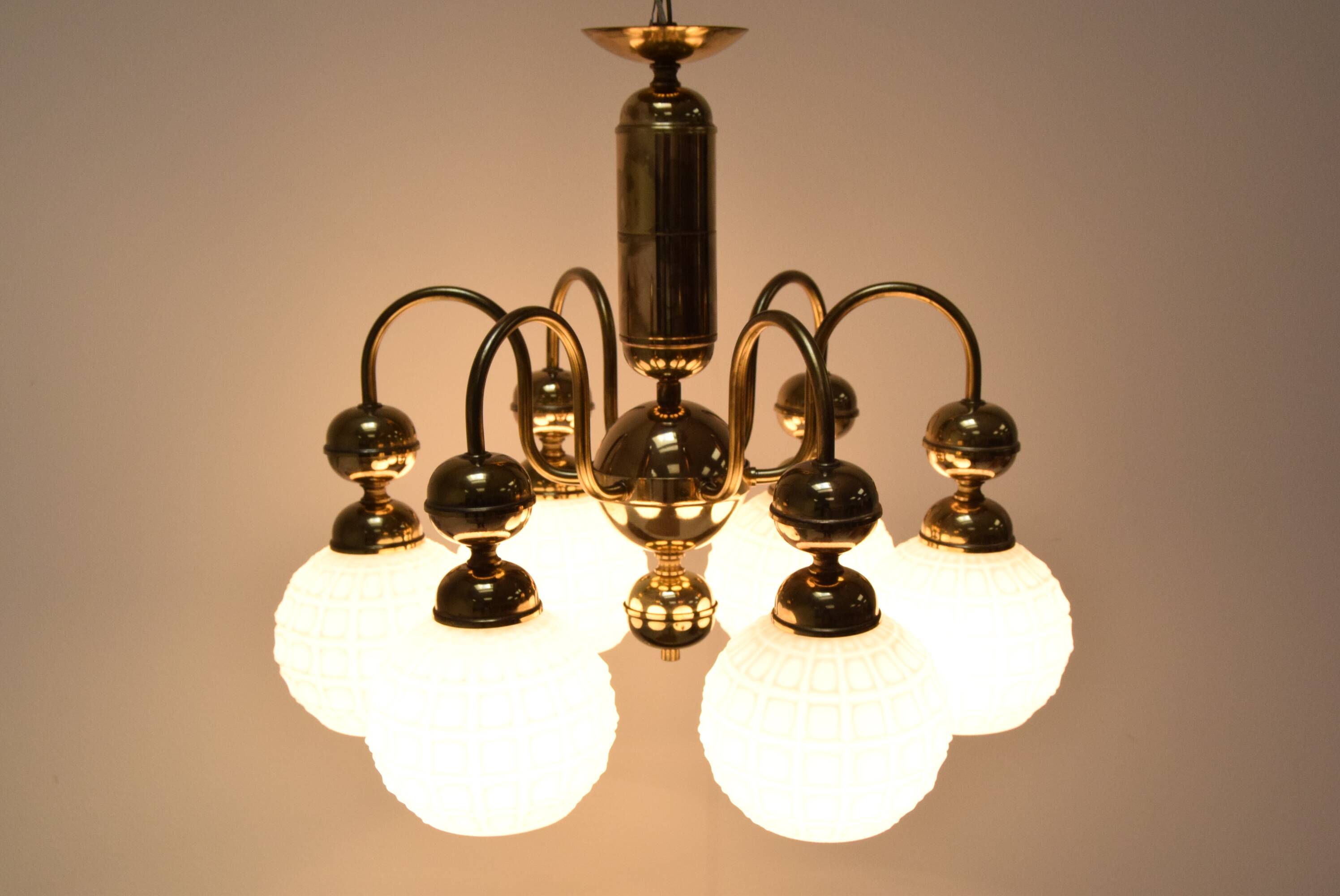 Mid-century Chandelier by Kamenicky Senov, Czechoslovakia, 1970's.