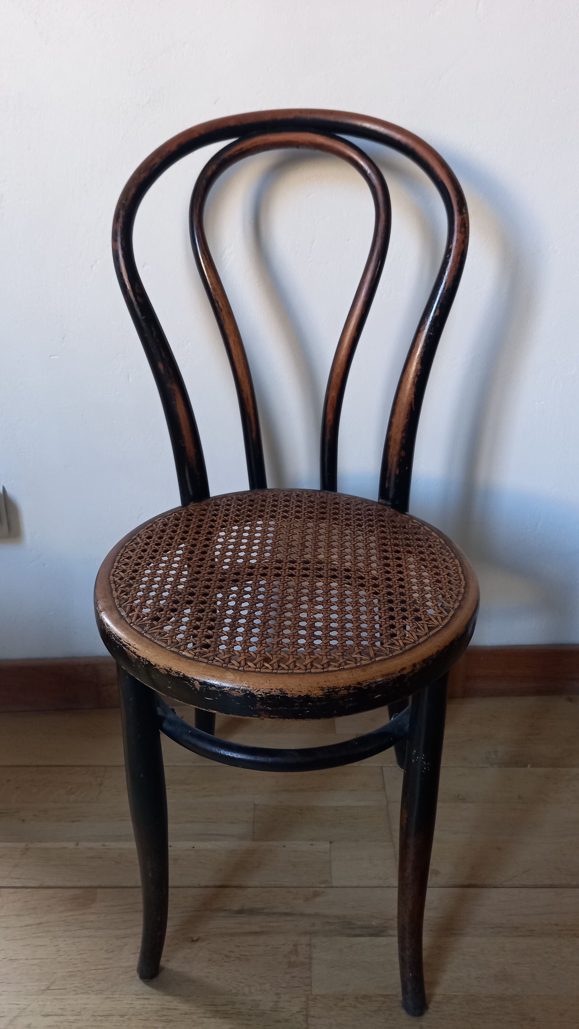 Lot de 4  chaises bistrot signées J § J Kohn 1900