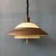 Mid-century brown and beige Dijkstra Space Age suspension