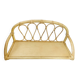 Rattan wall shelf