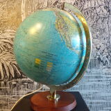 Globe terrestre lumineux vintage allemand