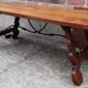 Spanish table with oak lyre legs (19th century)