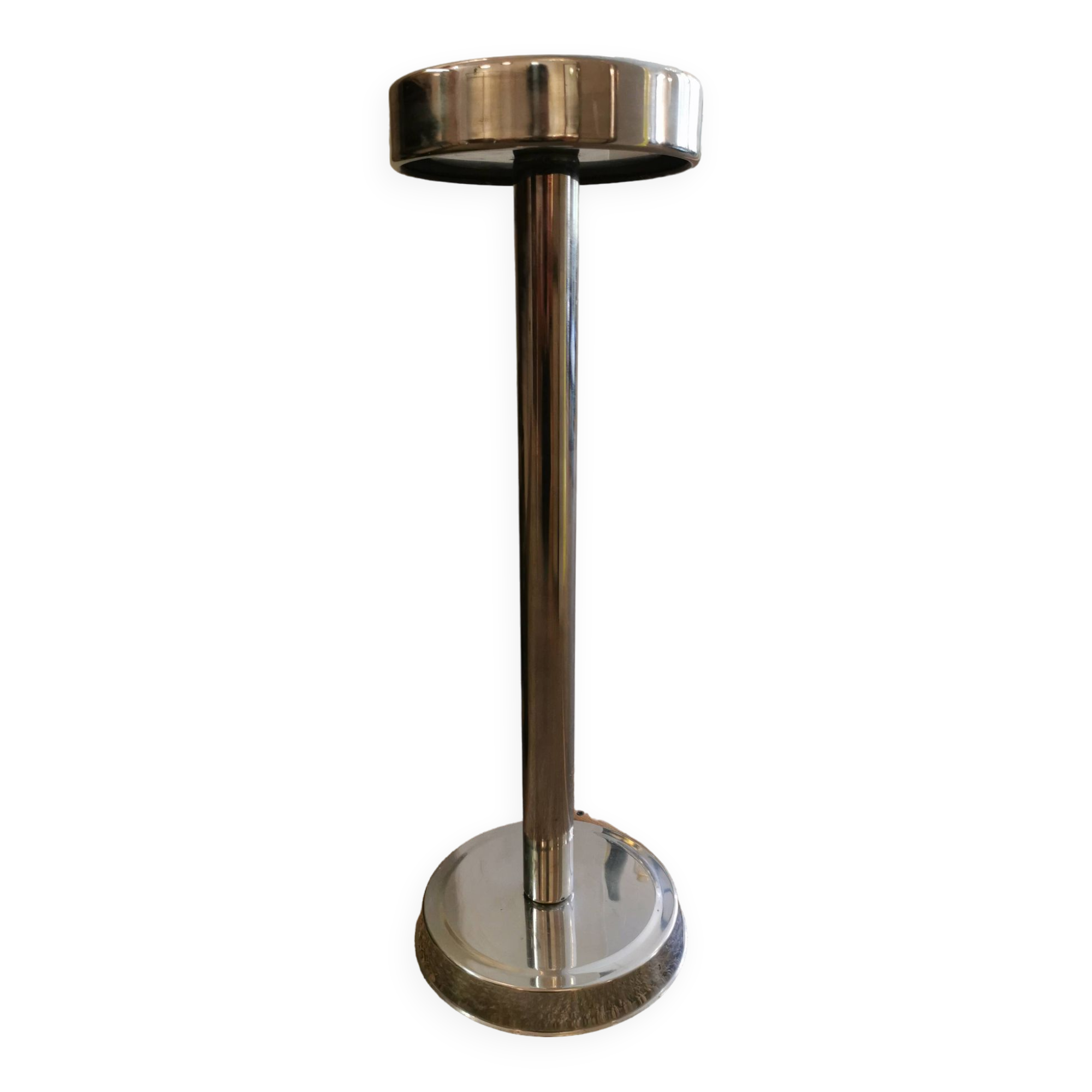 Champagne bucket holder in vintage chrome metal