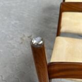 6x Chaises n°77 - Otto Moller-Teck et tissu d'origine-1960's