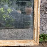 19th century mercury mirror patinated trumeau