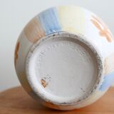 Ceramic pot cover, Matisse-style décor, 70s