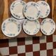 Set of earthenware plates of Longwy Fismes late nineteenth