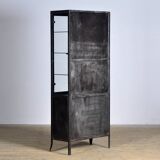polished iron medical cabinet, 1950’s