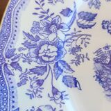 6 flat blue plates in iron earth CP