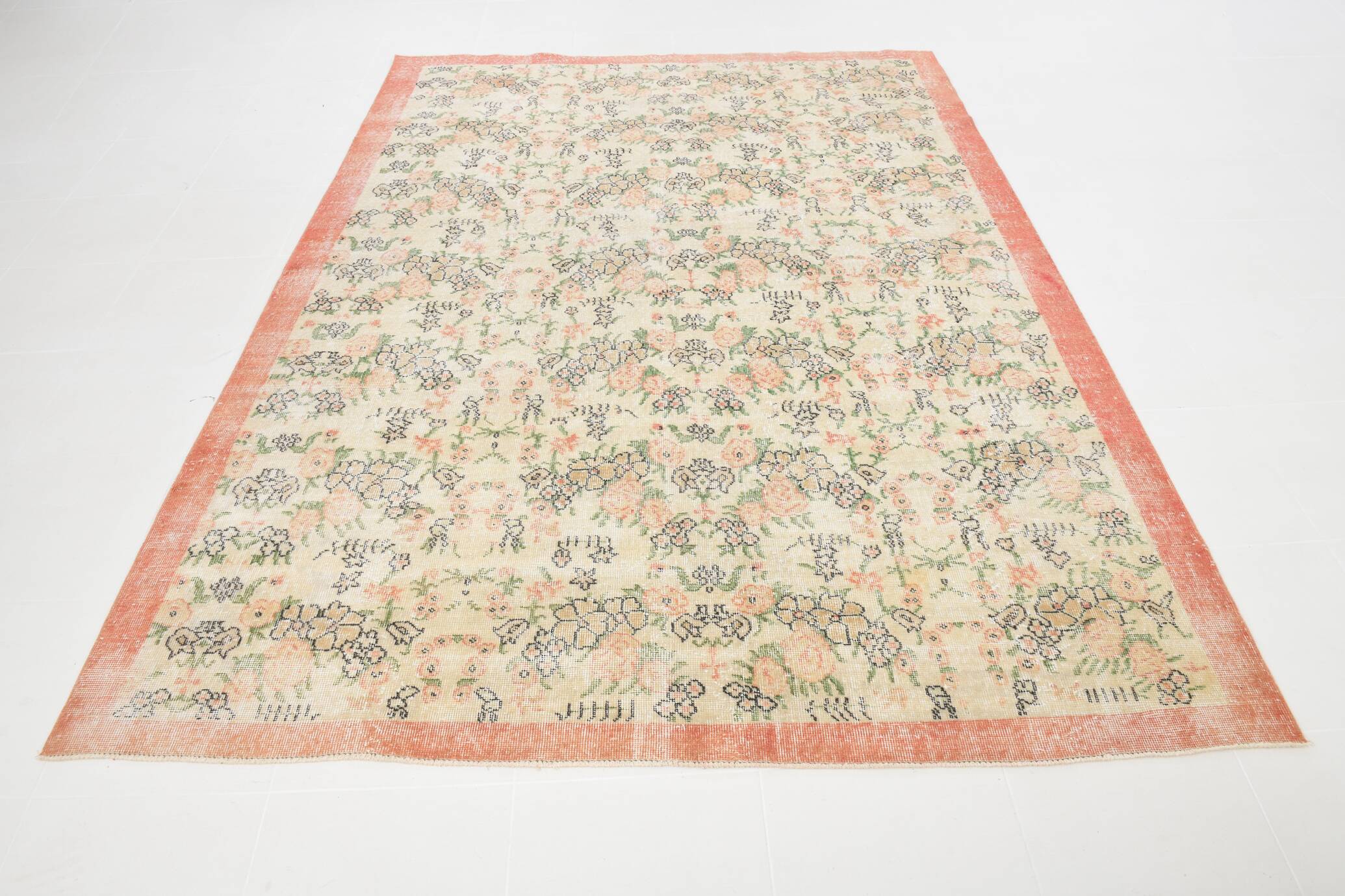7x10 Floral Persian Rug, 216x295Cm