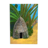 African Case oil painting