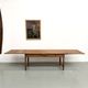 Large extendable farmhouse table in solid cherry wood - 1900s
