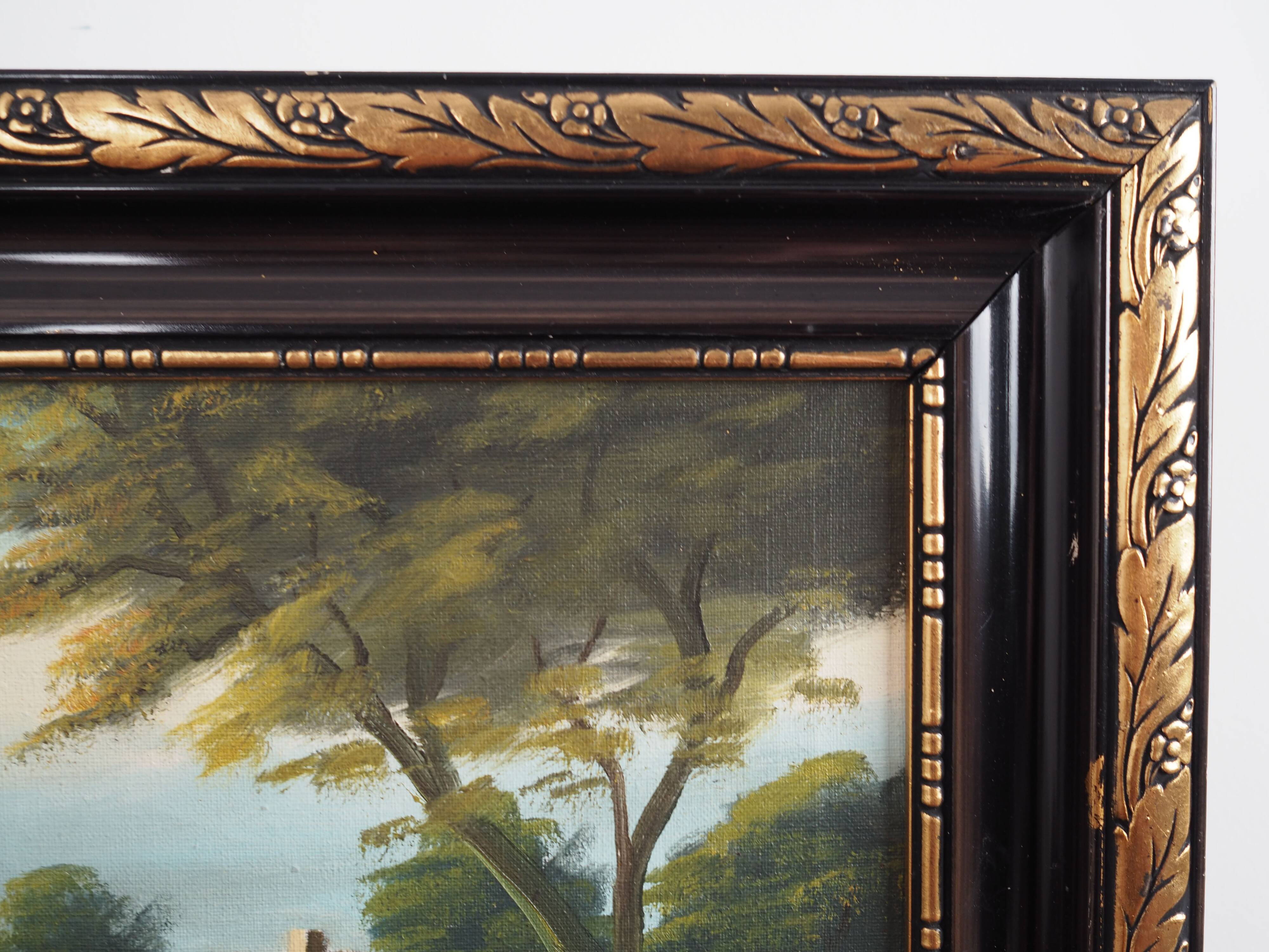 Painting „The Way to Home”, Scandinavian design, 1970s, by V. Kier