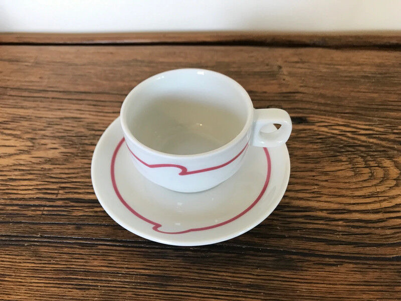 Set 6 espresso cups and vintage saucers Schonwald