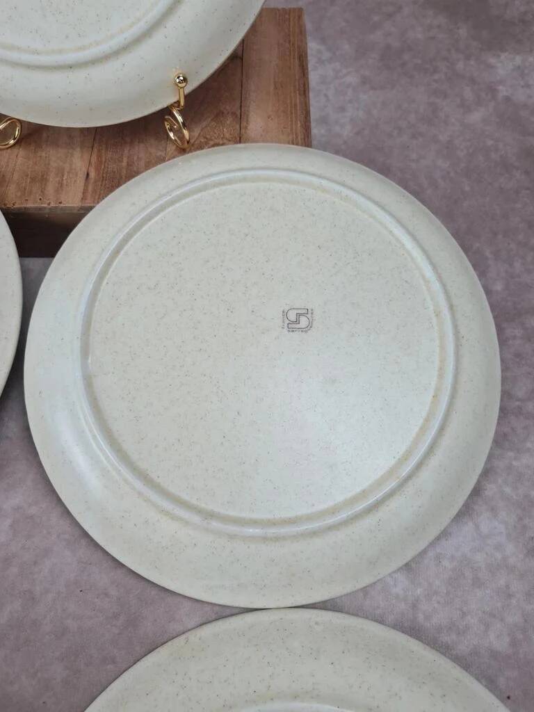 Set of 5 vintage Granville plates, fish design.