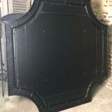 Square brewery mirror in metal champagne color 178 cm