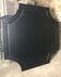 Square brewery mirror in metal champagne color 178 cm