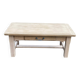 Renovated oak monastery farmhouse coffee table with drawer