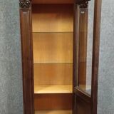 Display cabinet / Antique Renaissance-style bookcase – Carved wood – H 190 cm