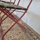 Set of 4 folding chairs for old bistro, guinguette, brasserie
