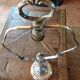 Victorian silver-plated bronze lamp base.