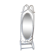 Mirror psyche in rattan - 80s - 178x56cm