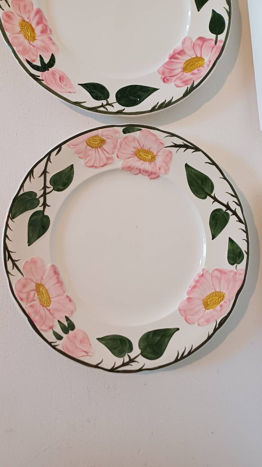 Set of 6 Wild Rose dinner plates Villeroy and Boch