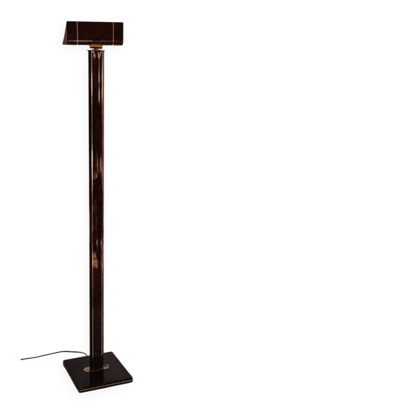 Lampadaire en métal et laiton, Relco Milano, années 70