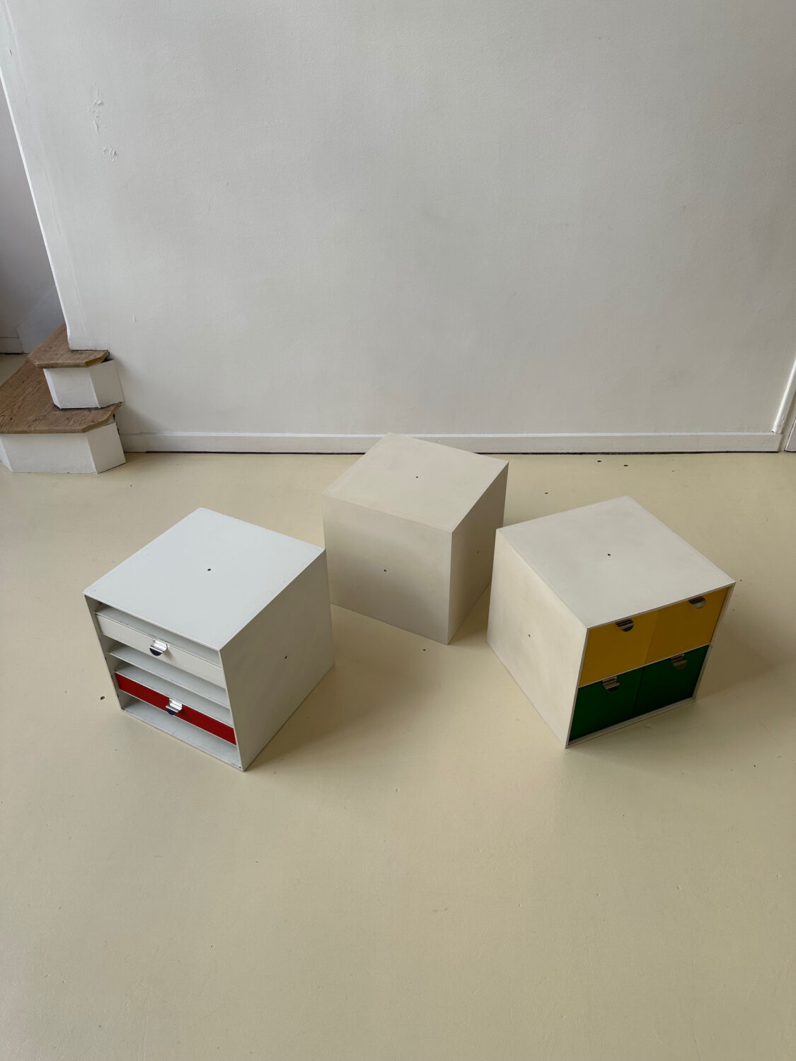 Set of 3 storage cubes Palaset by Ristomatti Ratia for Treston, 1970