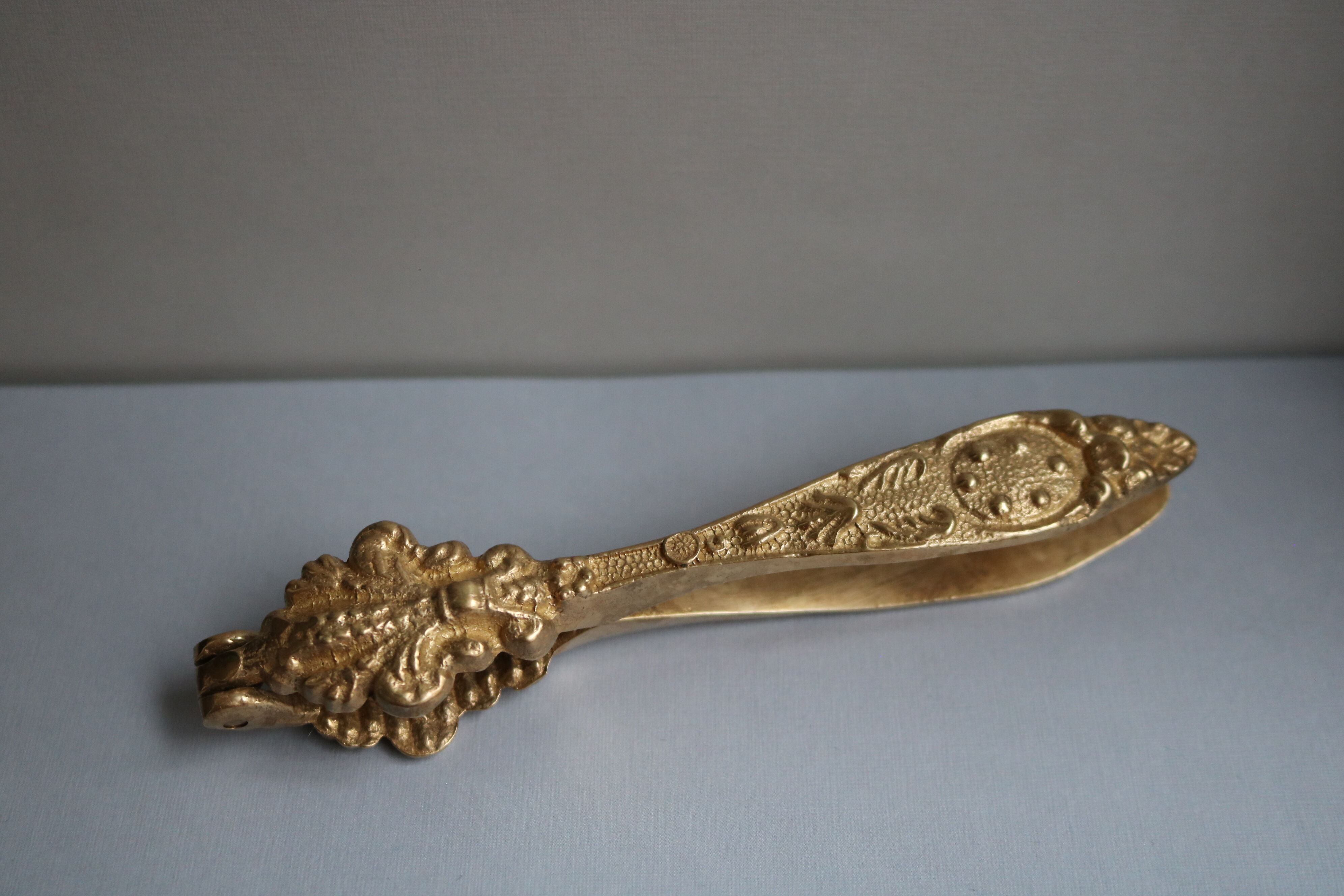 Vintage brass ornate nutcracker