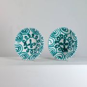 Paire d'assiettes vintage peintes à la main par Gmunder Keramik Autriche