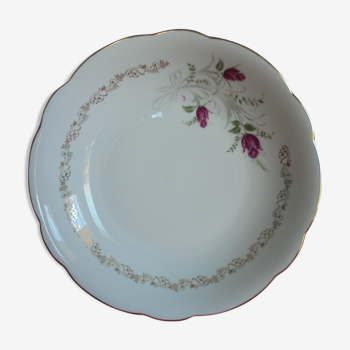 Serving dish round hollow porcelain chauvigny