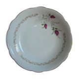 Plat de service rond creux porcelaine chauvigny