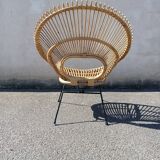 Sunburst Rattan Armchair