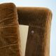 Pair of Modular Armchairs in Brown Corduroy by DUX, Sweden, 1970s
