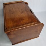 Letter door with roller shutter style art deco light oak