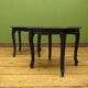 PAIR OF FRENCH STYLE BLACK BEDSIDE TABLES