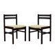 Ensemble de deux chaises en palissandre, design danois, années 1970, fabrication : Danemark