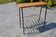 Magazine rack tablet oak and wrought iron 1960s-70s