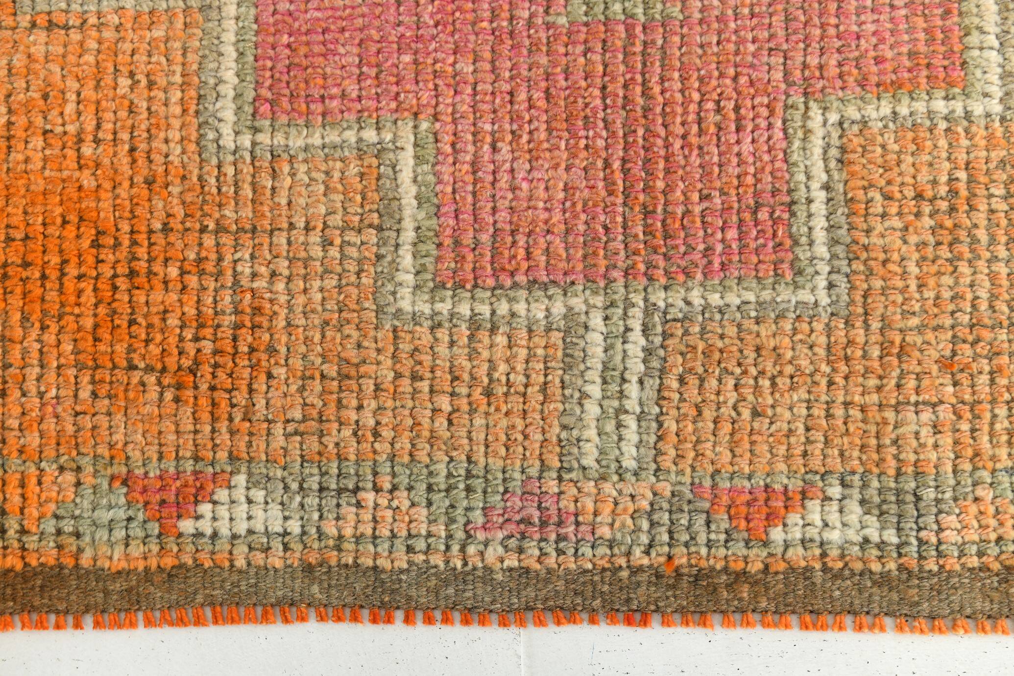 Super Soft Wool Vintage Runner Rug, 95x350Cm