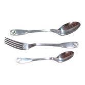 Coffret couverts métal argenté Ercuis, set de couverts, argenterie