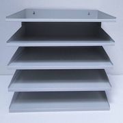 Industrial lacquered metal shelf, 1990s design