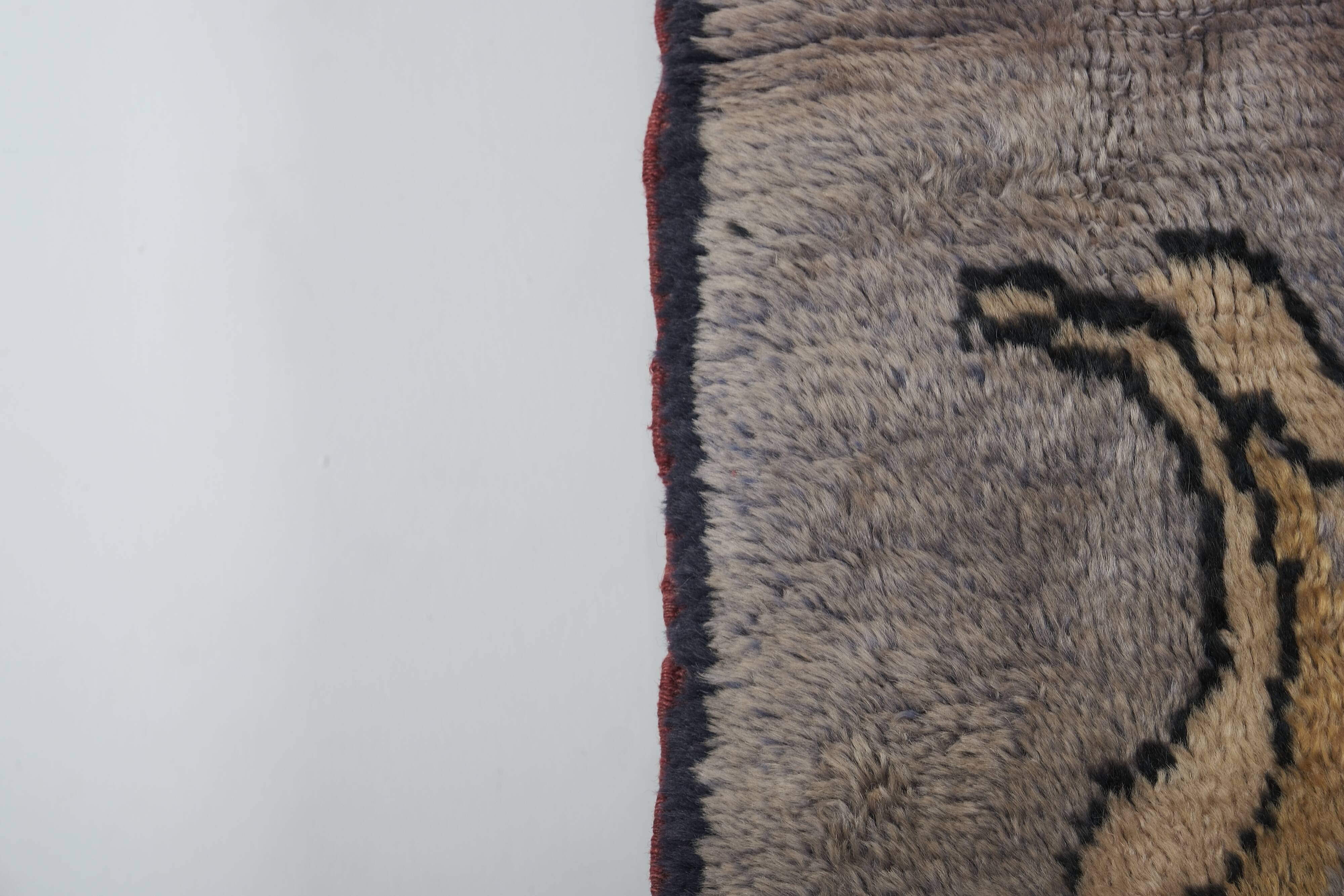 Vintage Turkish Oushak Rug Handwoven 117x175 cm