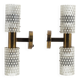 Rare pair of wall lights by Harald Notini model 11262 for Bohlmarks, 1950.