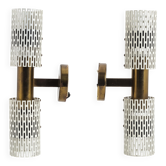 Paire d'appliques rares Harald Notini modèle 11262 pour Bohlmarks, 1950