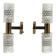 Rare pair of wall lights by Harald Notini model 11262 for Bohlmarks, 1950.