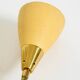 Mid Century unused brass wall lamp with double shade by Cosack Leuchten