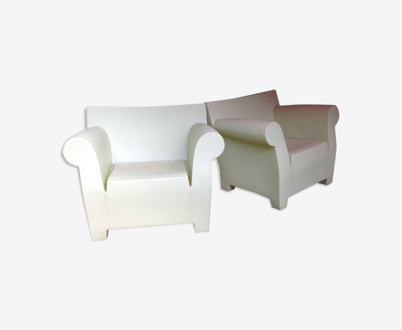 2 fauteuils club couleur anis